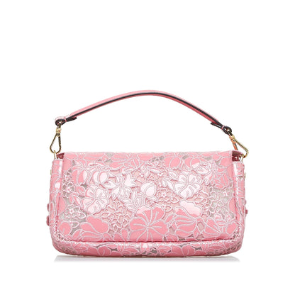 Fendi Embroidered Lace Baguette (SHG-GlR2r8) Rovelle Bags