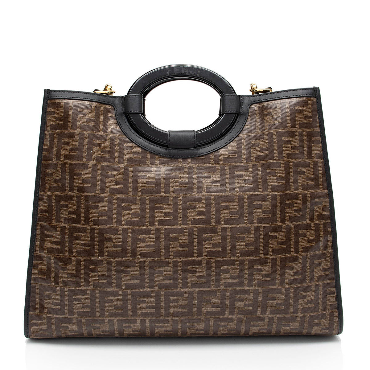 Fendi FF Coated Canvas 1974 Runaway Shopper Tote (SHF-tIEaHe) Rovelle Bags