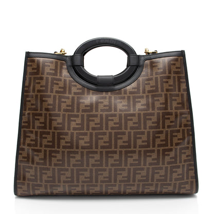 Fendi FF Coated Canvas 1974 Runaway Shopper Tote (SHF-tIEaHe) Rovelle Bags