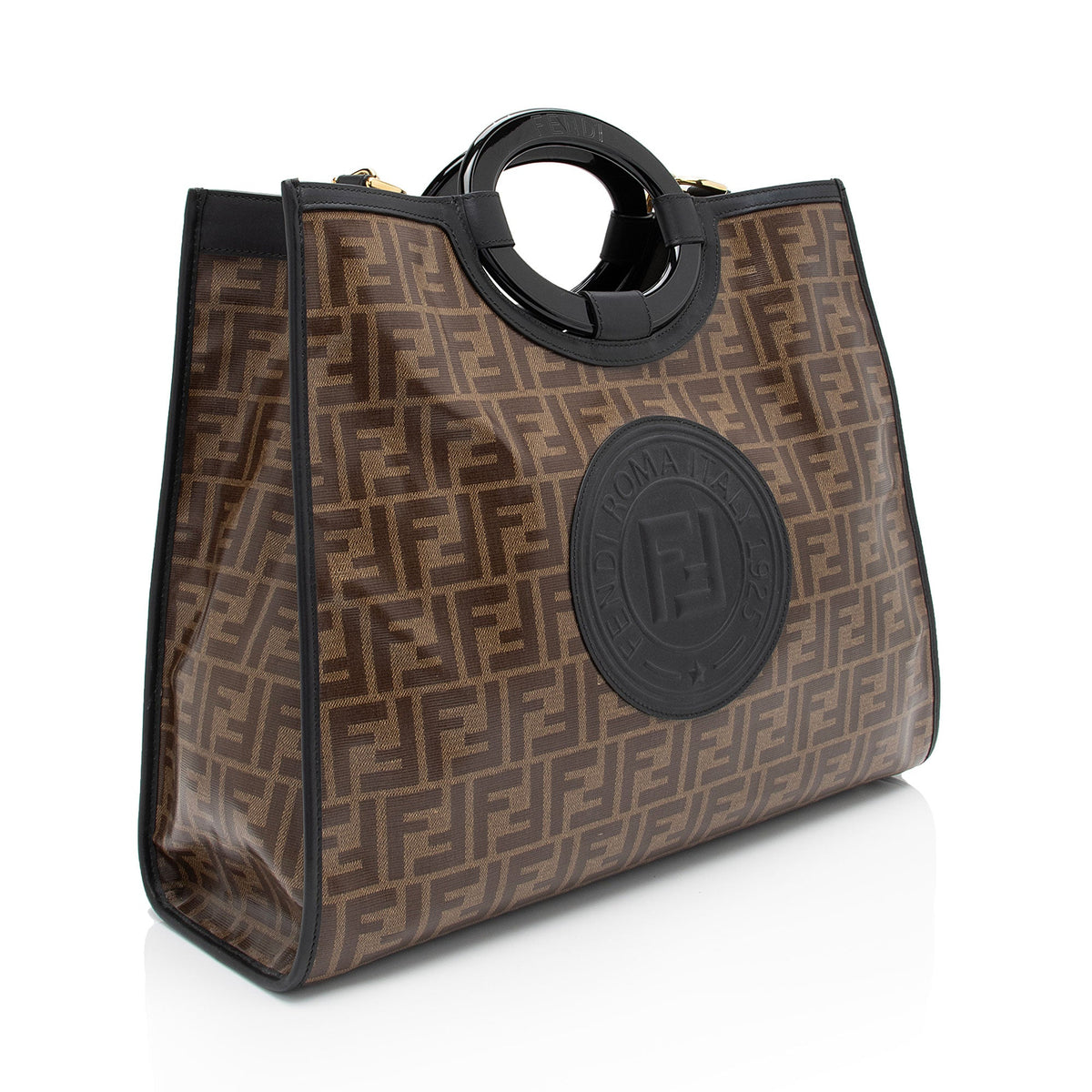 Fendi FF Coated Canvas 1974 Runaway Shopper Tote (SHF-tIEaHe) Rovelle Bags