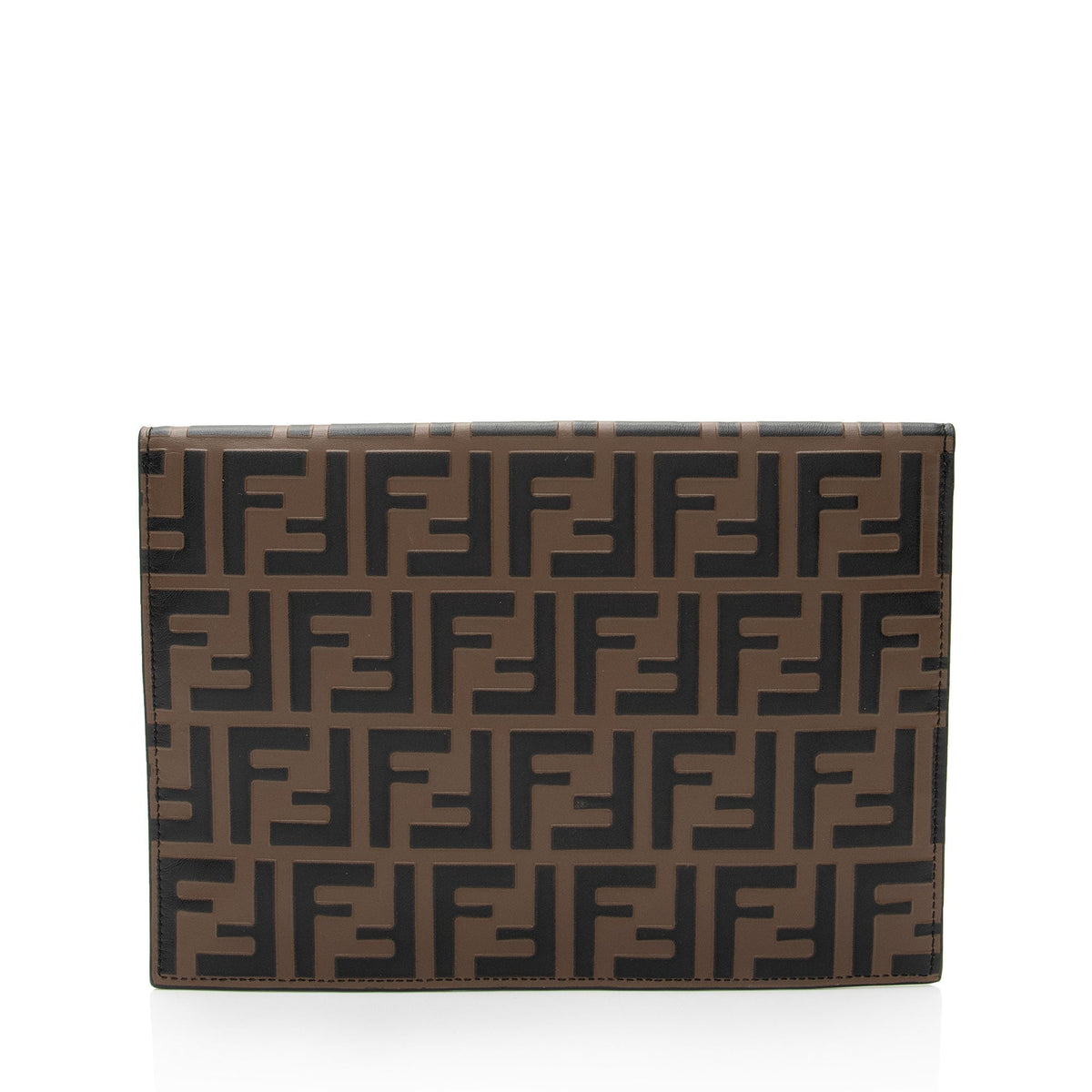 Fendi FF Embossed Calfskin 1974 Envelope Pouch (SHF-qYNeEa) Rovelle Bags