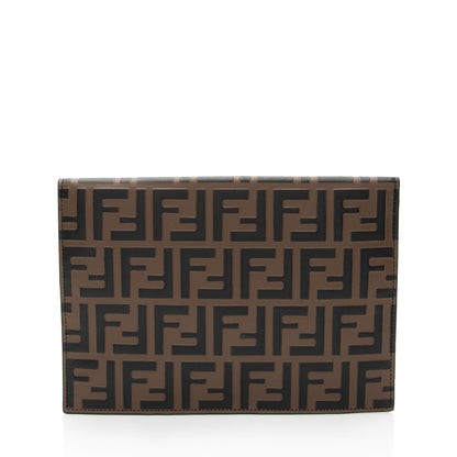 Fendi FF Embossed Calfskin 1974 Envelope Pouch (SHF-qYNeEa) Rovelle Bags
