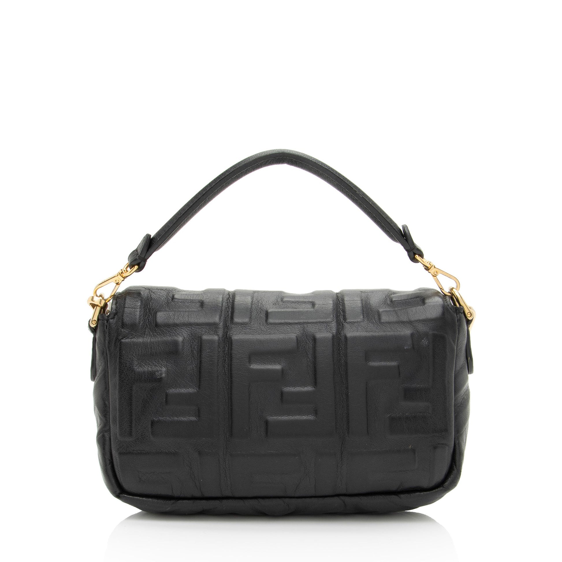 Fendi Calfskin Studded Kan I Medium Shoulder Bag Rovelle Bags