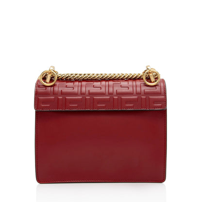 Fendi FF Embossed Calfskin Kan I Small Shoulder Bag (SHF-flp0Jj) Rovelle Bags