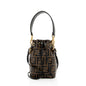Fendi FF Embossed Calfskin Mon Tresor Mini Bucket Bag (SHF-18974) Rovelle Bags