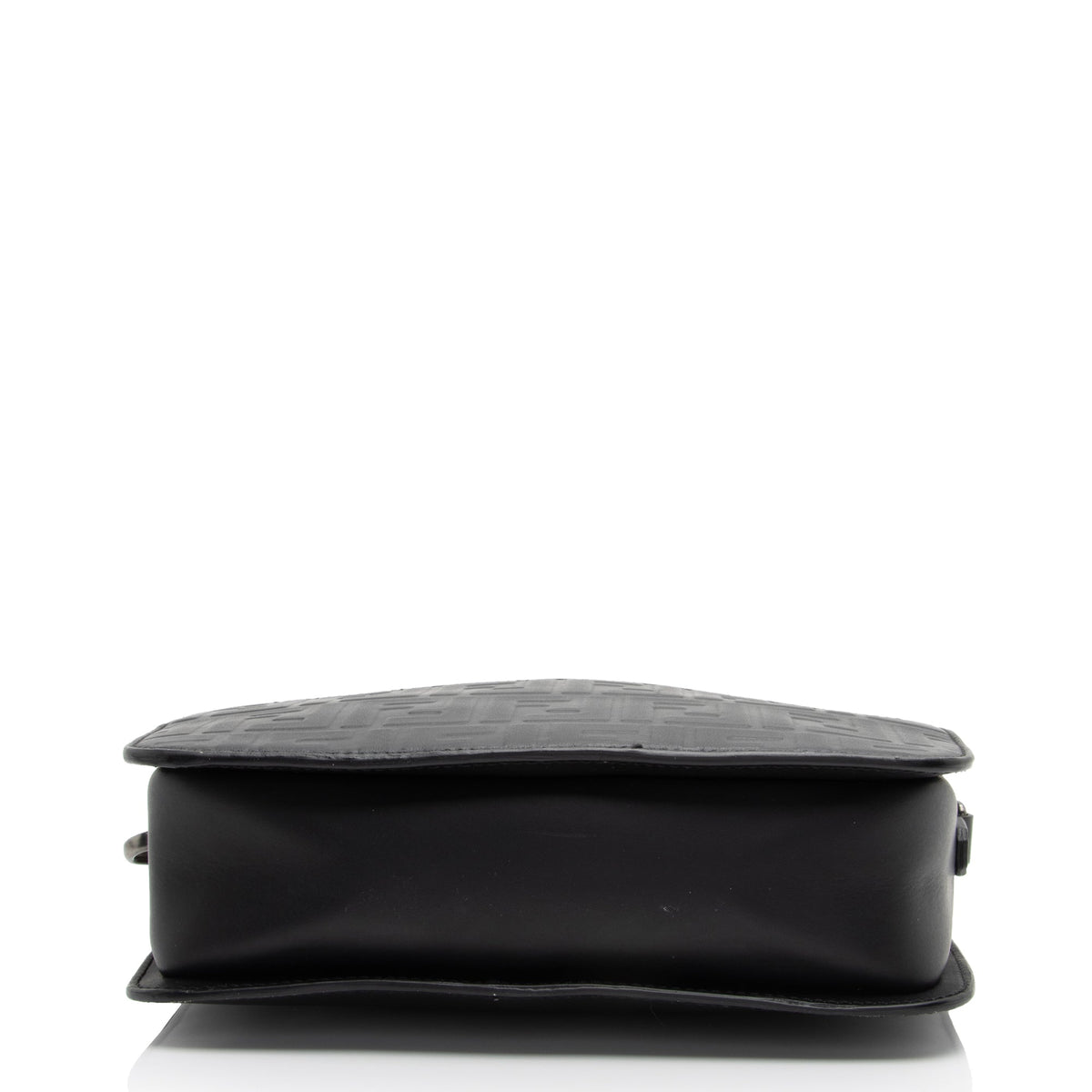 Fendi FF Embossed Calfskin St. Zucca Messenger (SHF-QOa4iu) Rovelle Bags