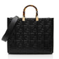 Fendi FF Embossed Calfskin Sunshine Medium Shopper Tote Rovelle Bags