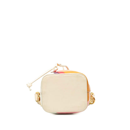 Fendi FF Embossed Striped Mini Mon Tresor Bucket Bag Rovelle Bags