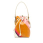 Fendi FF Embossed Striped Mini Mon Tresor Bucket Bag Rovelle Bags