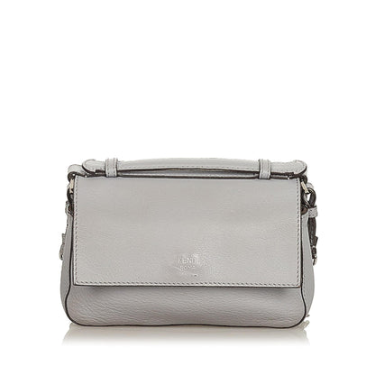 Fendi FF Lock Leather Satchel (SHG-26242) Rovelle Bags