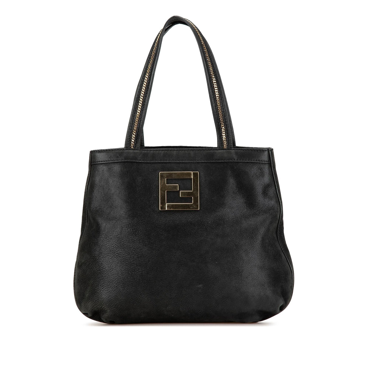 Fendi FF Nubuck Chains Tote (SHG-VW1jCB) Rovelle Bags
