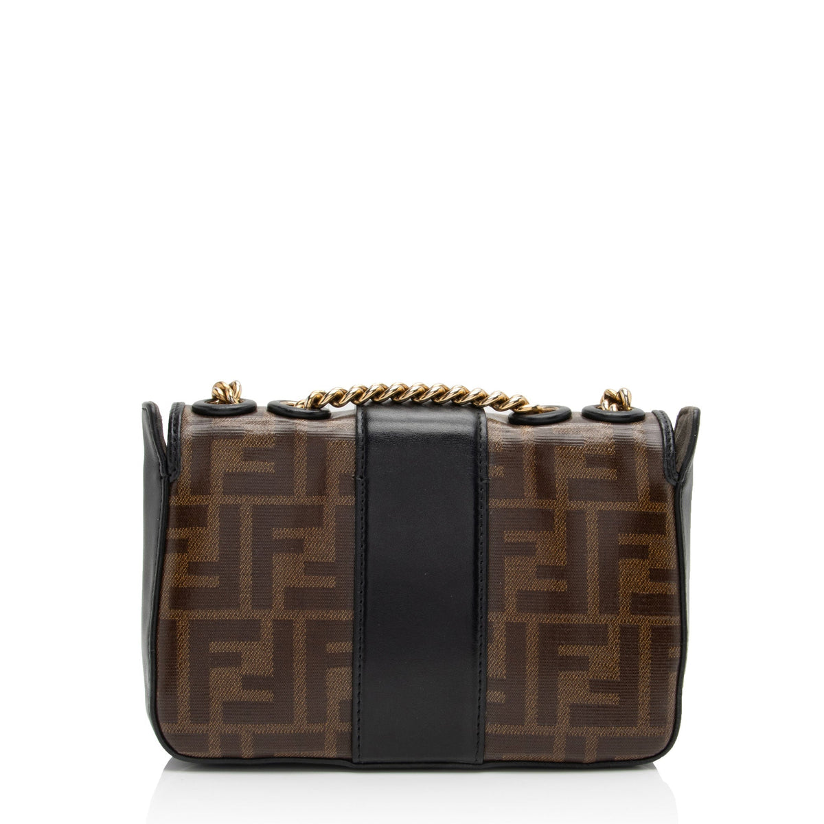 Fendi FF Spalmati 1974 Double F Mini Shoulder Bag (SHF-dtq1XP) Rovelle Bags