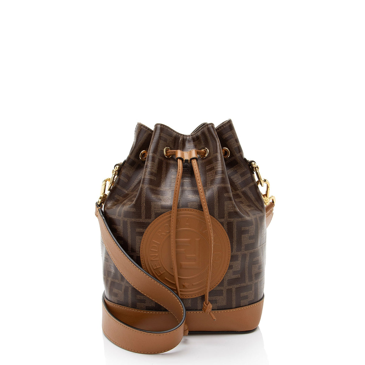 Fendi FF Spalmati Mon Tresor Grande Shoulder Bag Rovelle Bags