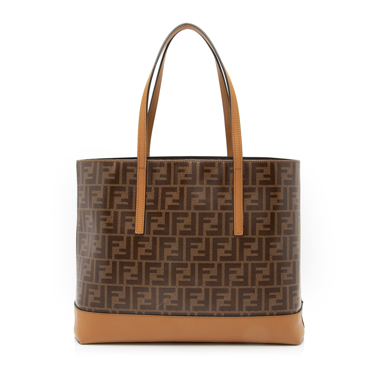 Fendi FF Spalmati Vetrificato Shopper Tote (SHF-23631) Rovelle Bags