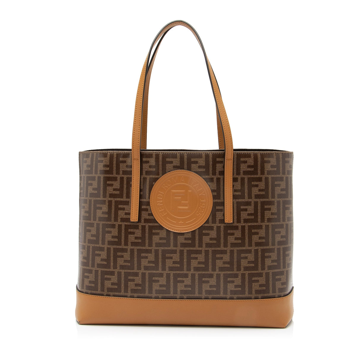Fendi FF Spalmati Vetrificato Shopper Tote (SHF-23631) Rovelle Bags
