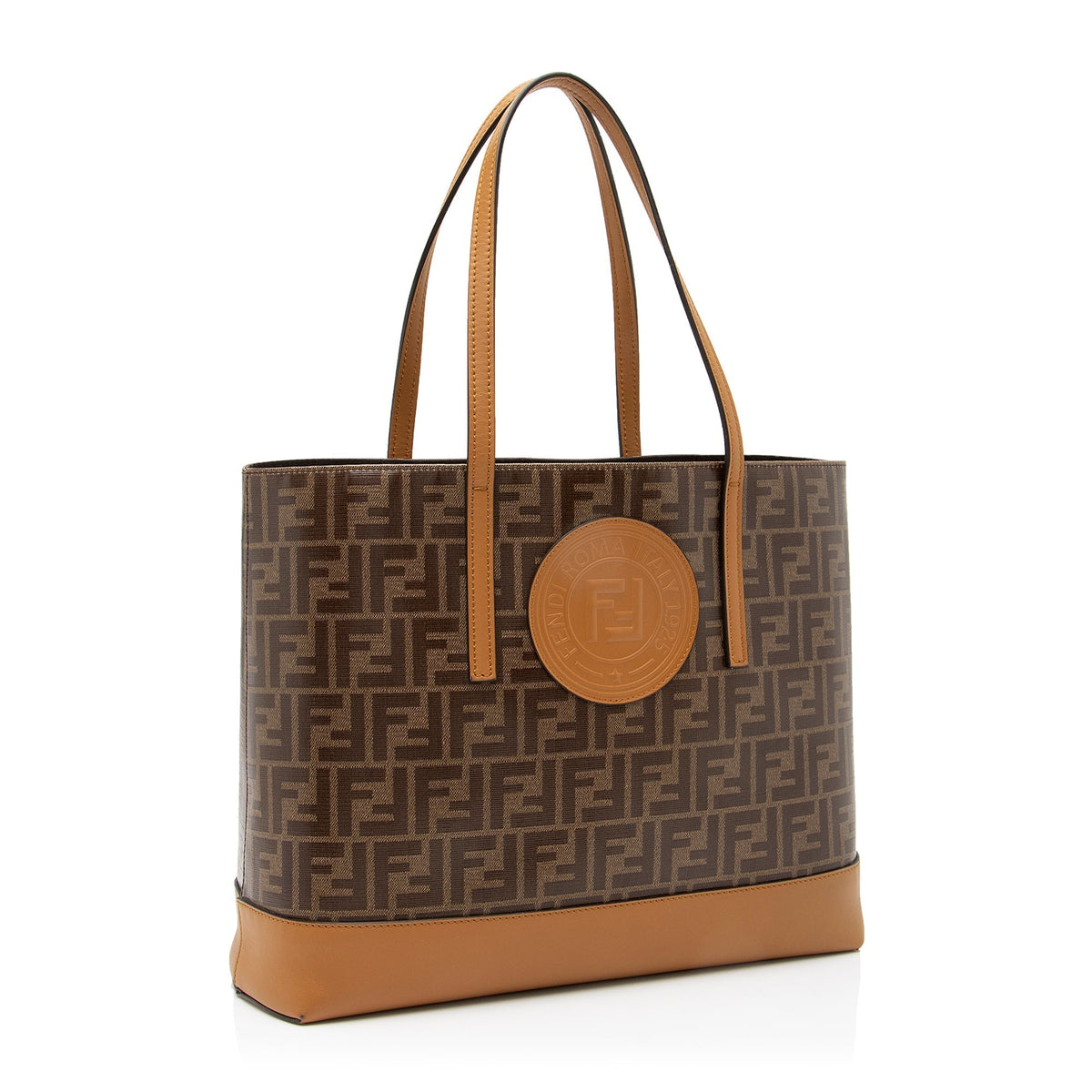 Fendi FF Spalmati Vetrificato Shopper Tote (SHF-23631) Rovelle Bags