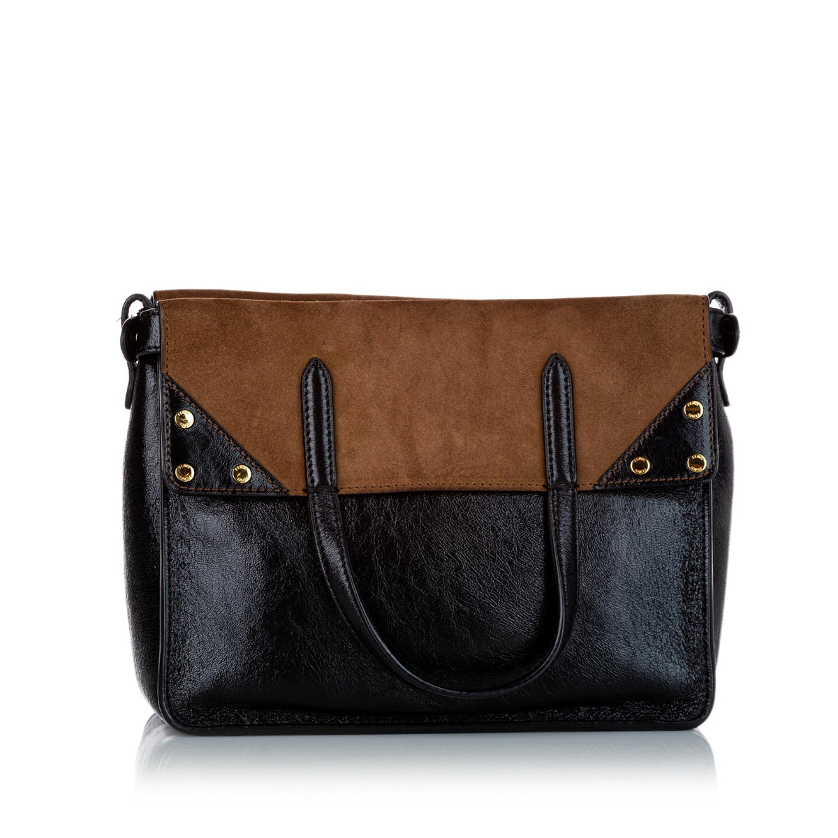 Fendi Fendi Flip Leather Satchel (SHG-24693) Rovelle Bags