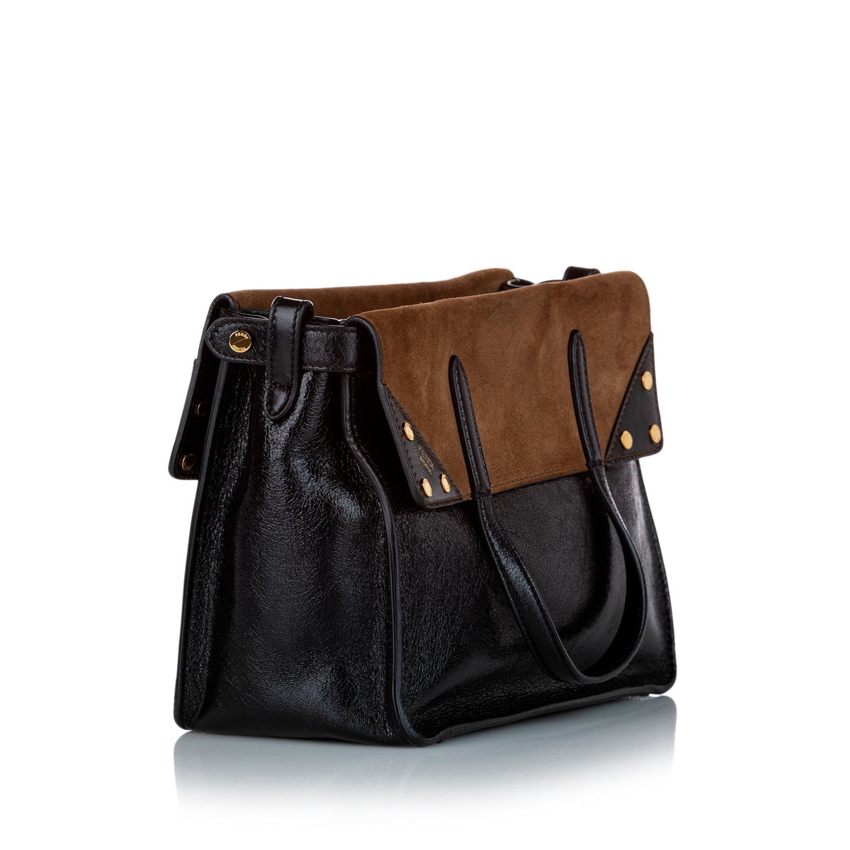 Fendi Fendi Flip Leather Satchel (SHG-24693) Rovelle Bags