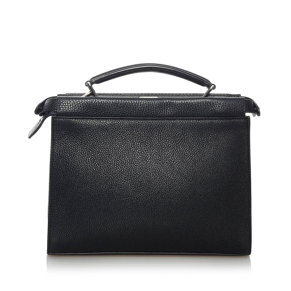 Fendi Fendi Mania Peekaboo Leather Satchel (SHG-29584) Rovelle Bags