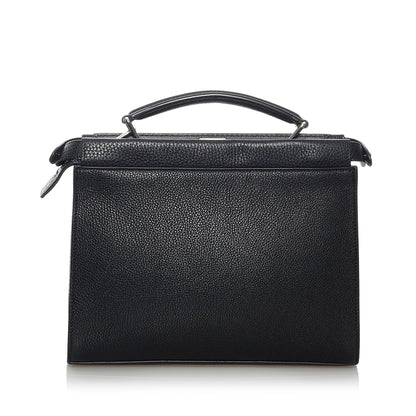 Fendi Fendi Mania Peekaboo Leather Satchel (SHG-29584) Rovelle Bags