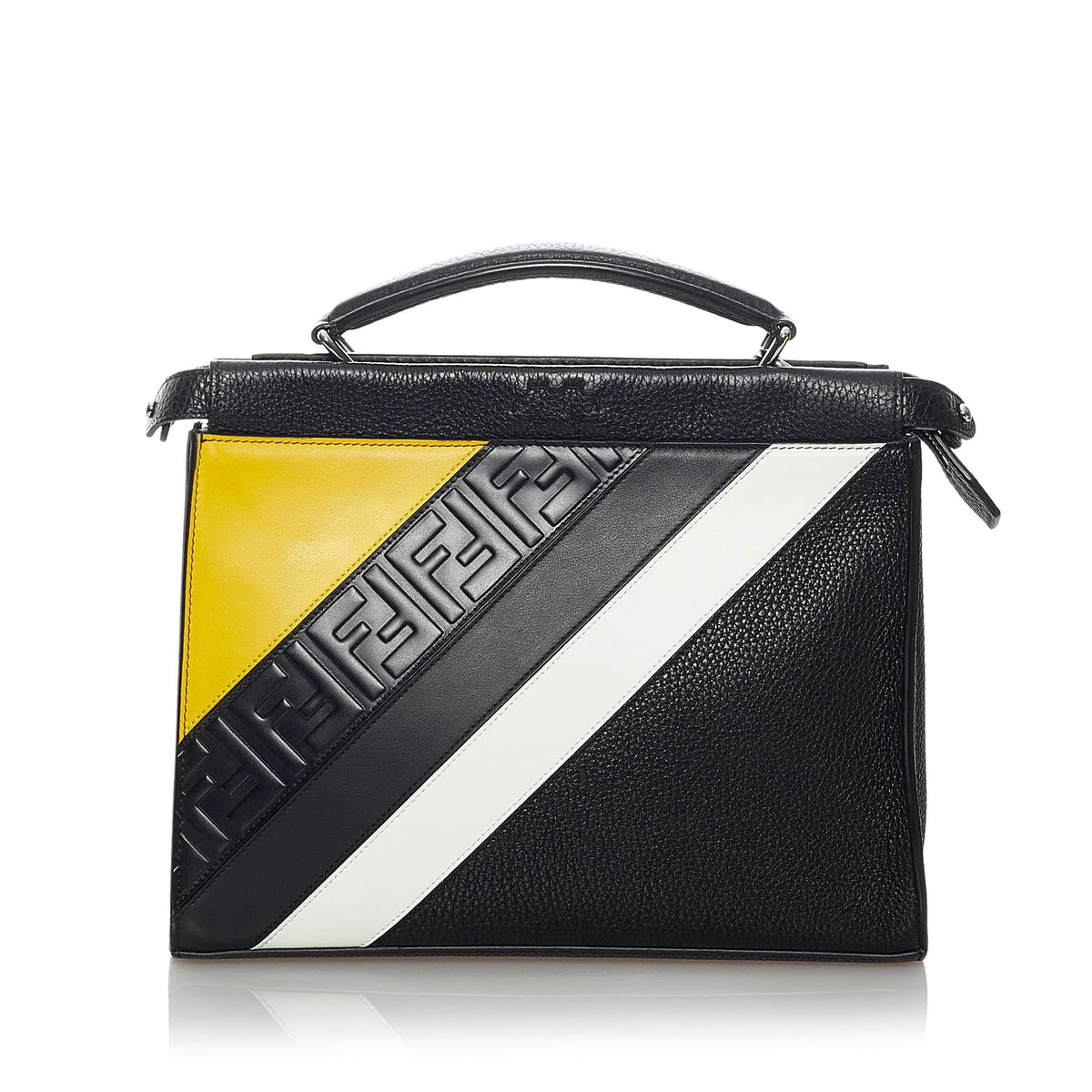 Fendi Fendi Mania Peekaboo Leather Satchel (SHG-29584) Rovelle Bags
