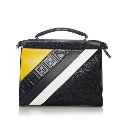 Fendi Fendi Mania Peekaboo Leather Satchel (SHG-29584) Rovelle Bags