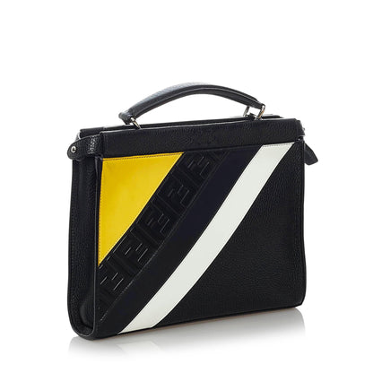 Fendi Fendi Mania Peekaboo Leather Satchel (SHG-29584) Rovelle Bags