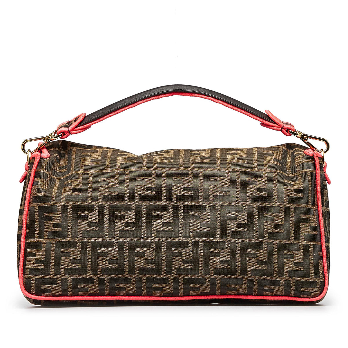 Fendi Luxury Zucca Red Handbag Rovelle Bags