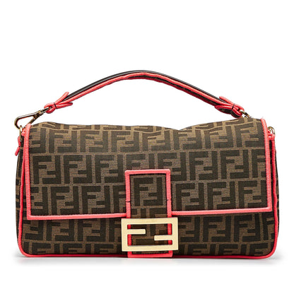 Fendi Luxury Zucca Red Handbag Rovelle Bags