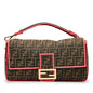 Fendi Luxury Zucca Red Handbag Rovelle Bags