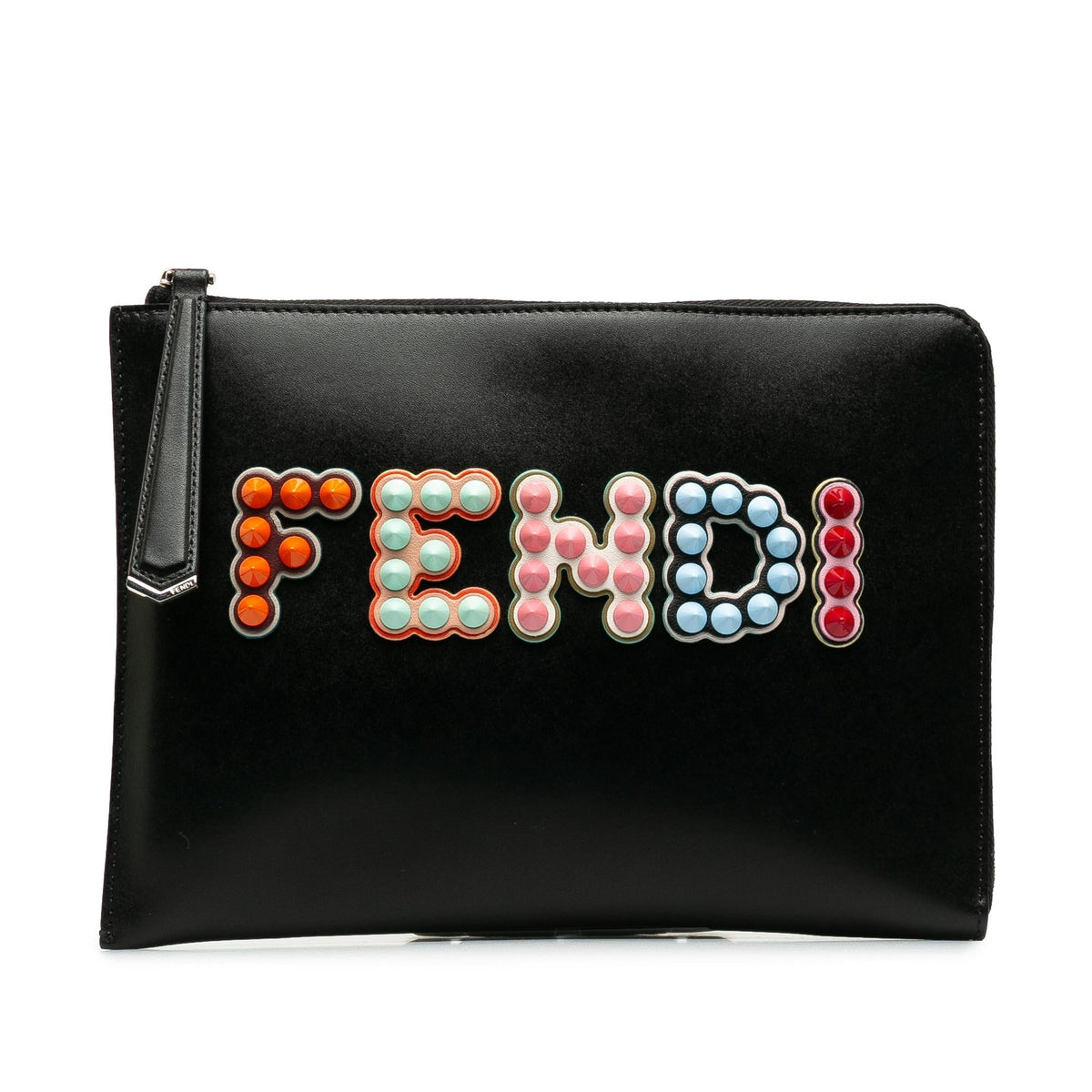 Fendi Fun Fair Studded Clutch (SHG-isvUj2) Rovelle Bags