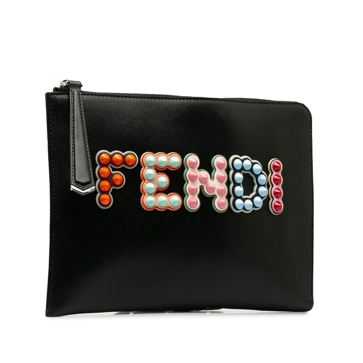 Fendi Fun Fair Studded Clutch (SHG-isvUj2) Rovelle Bags