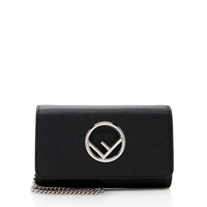 Fendi Grained Calfskin F is Fendi Crossbody Bag (SHF-18102) Rovelle Bags