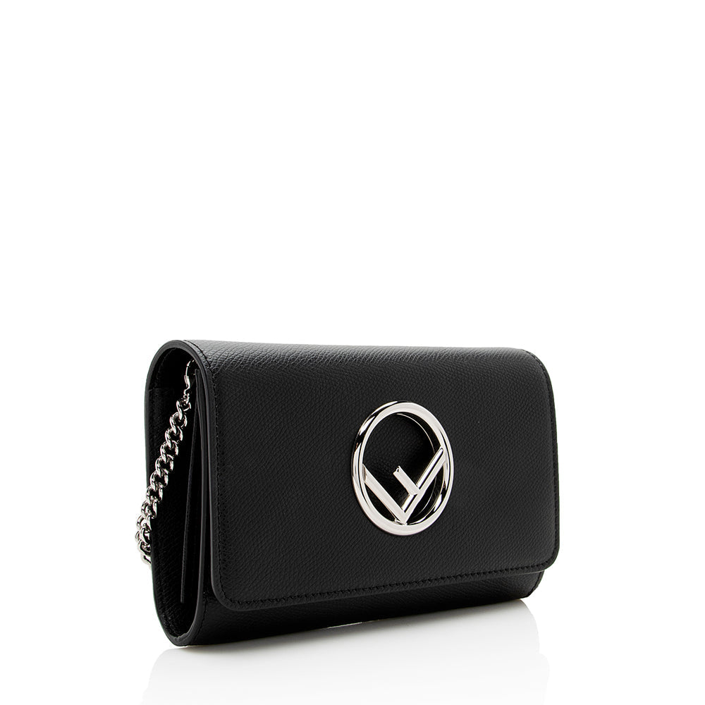 Fendi Grained Calfskin F is Fendi Crossbody Bag (SHF-18102) Rovelle Bags