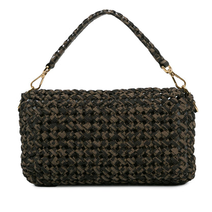 Fendi Interlaced Canvas Zucca Baguette Satchel (SHG-cgXLR3) Rovelle Bags