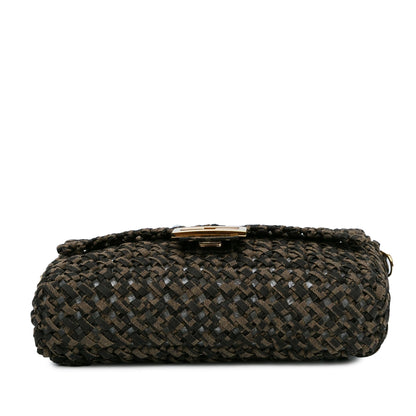 Fendi Interlaced Canvas Zucca Baguette Satchel (SHG-cgXLR3) Rovelle Bags