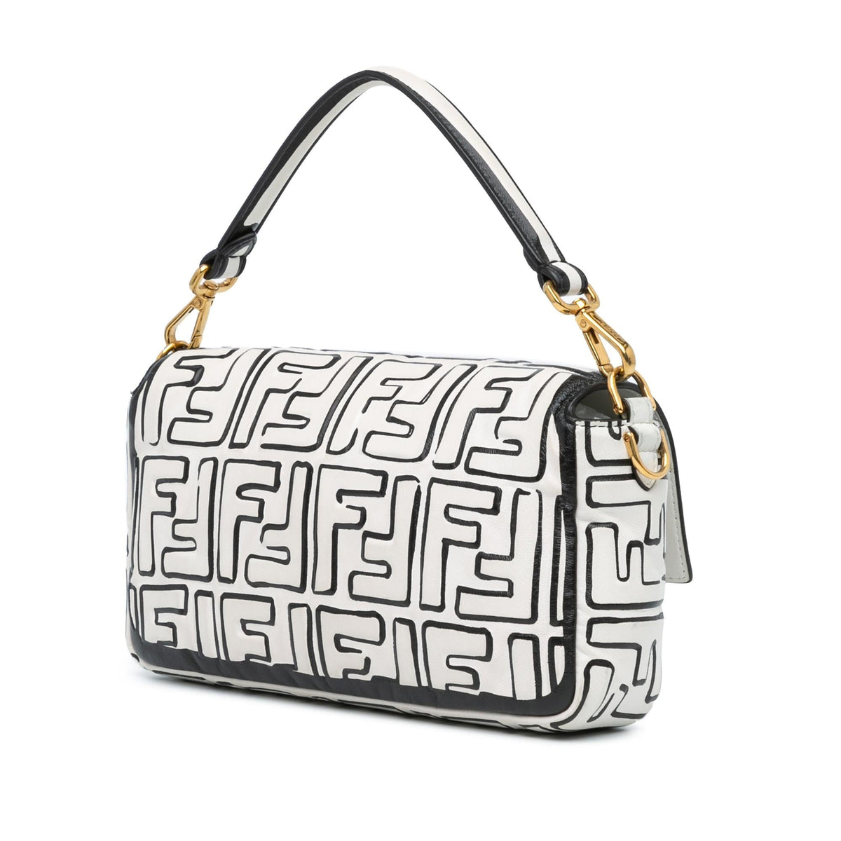 Fendi Joshua Vides California Sky Medium Embossed Baguette Satchel (SHG-RIAO8l) Rovelle Bags