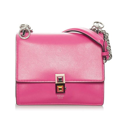 Fendi Kan I Leather Crossbody Bag (SHG-28827) Rovelle Bags