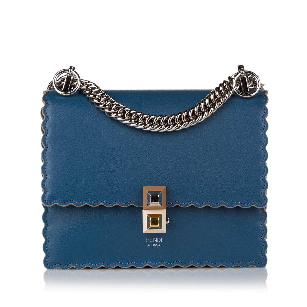 Fendi Kan I Leather Crossbody Bag (SHG-31451) Rovelle Bags