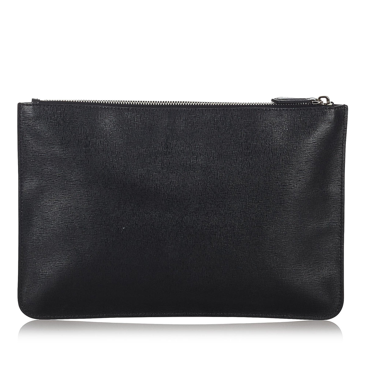 Fendi Karlito Leather Clutch Bag (SHG-26787) Rovelle Bags