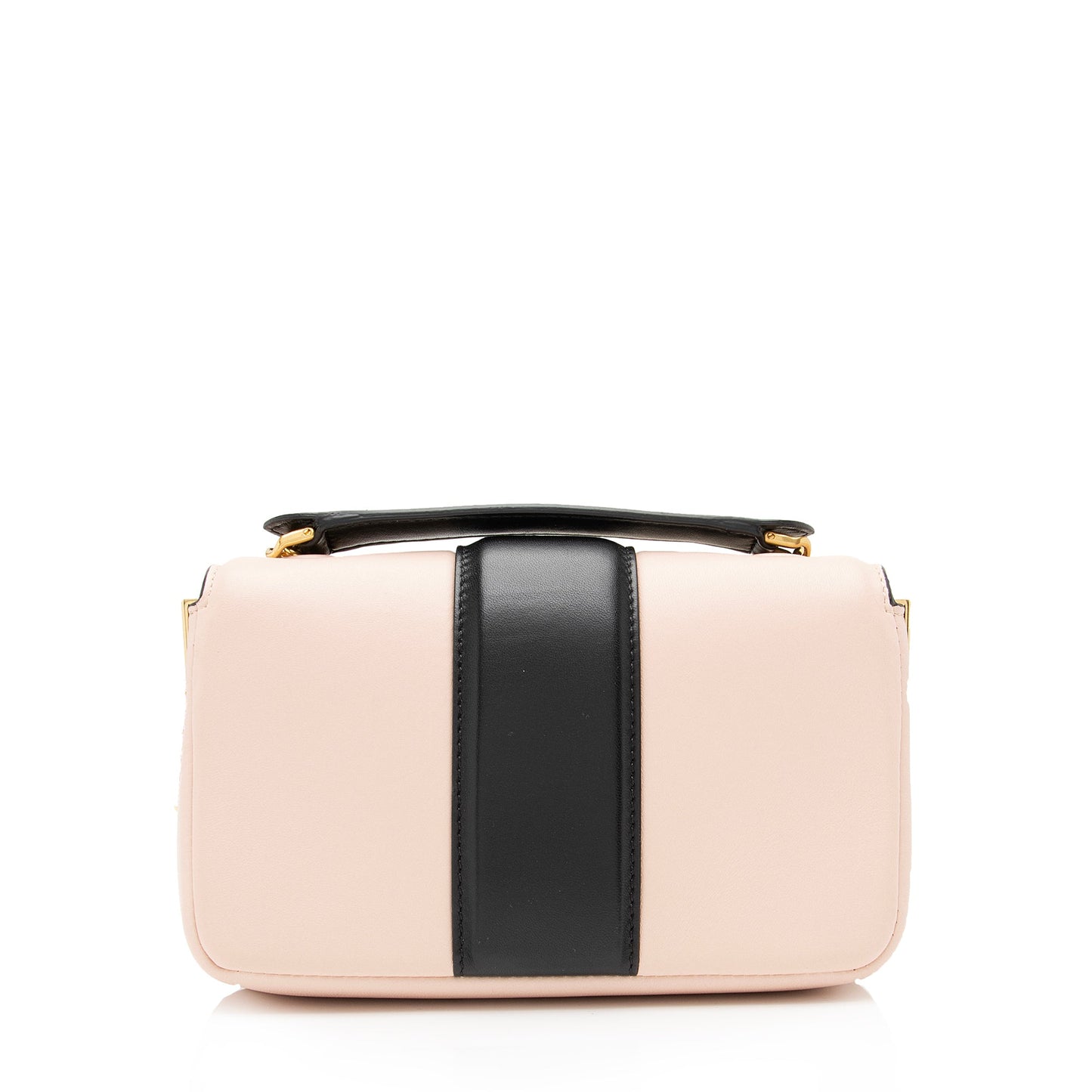 Fendi Lambskin Bi Color Baguette Mini Chain Bag (SHF-23605) Rovelle Bags