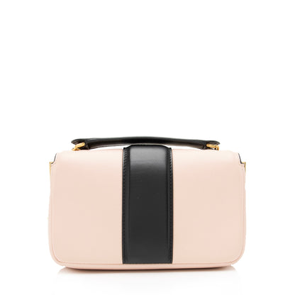 Fendi Lambskin Bi Color Baguette Mini Chain Bag (SHF-23605) Rovelle Bags