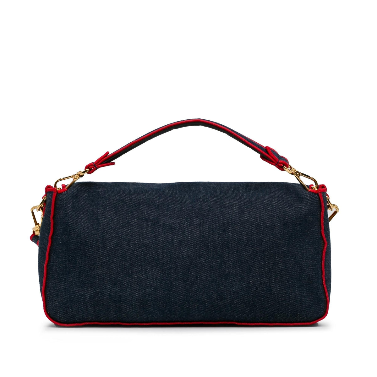 Fendi Large Denim Baguette Satchel (SHG-0IShmW) Rovelle Bags