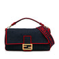 Fendi Large Denim Baguette Satchel (SHG-0IShmW) Rovelle Bags