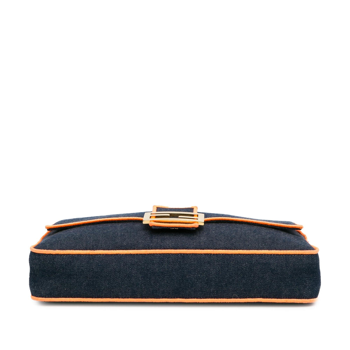 Fendi Large Denim Baguette Satchel (SHG-Oaub87) Rovelle Bags
