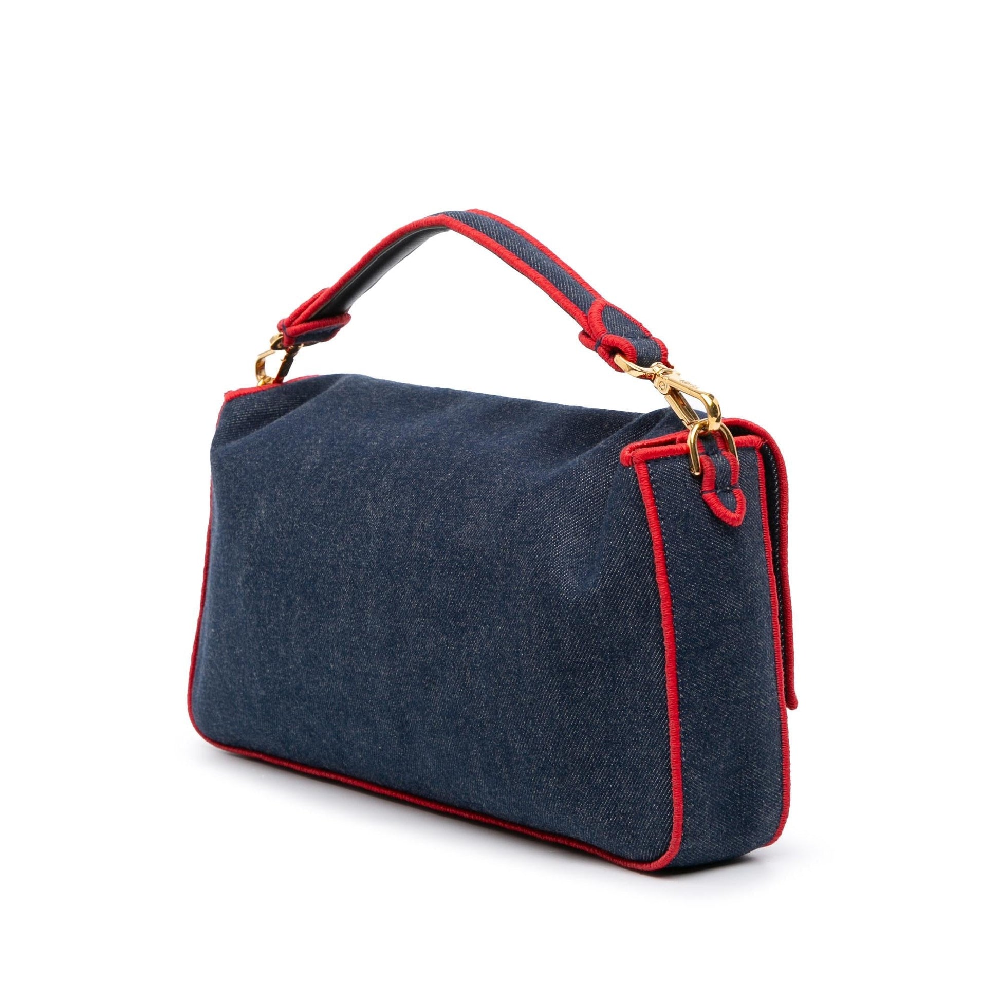 Fendi Baguette Leather Red Shoulder Bag Style 52 Rovelle Bags