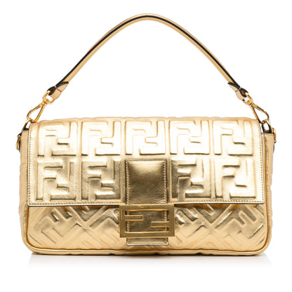 Fendi Large Embossed Zucca Baguette (SHG-ZcKJ66) Rovelle Bags