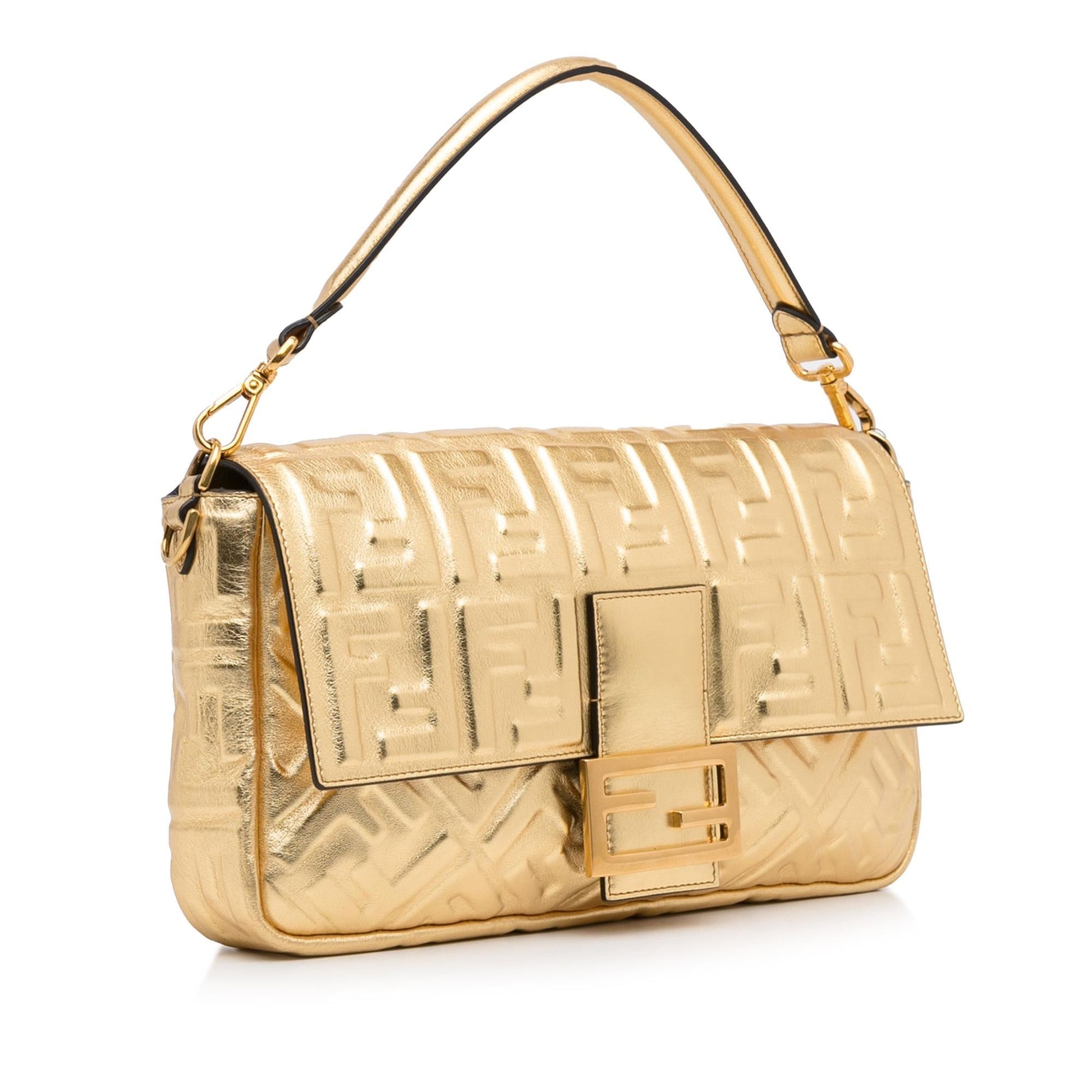 Fendi Large Embossed Zucca Baguette (SHG-ZcKJ66) Rovelle Bags