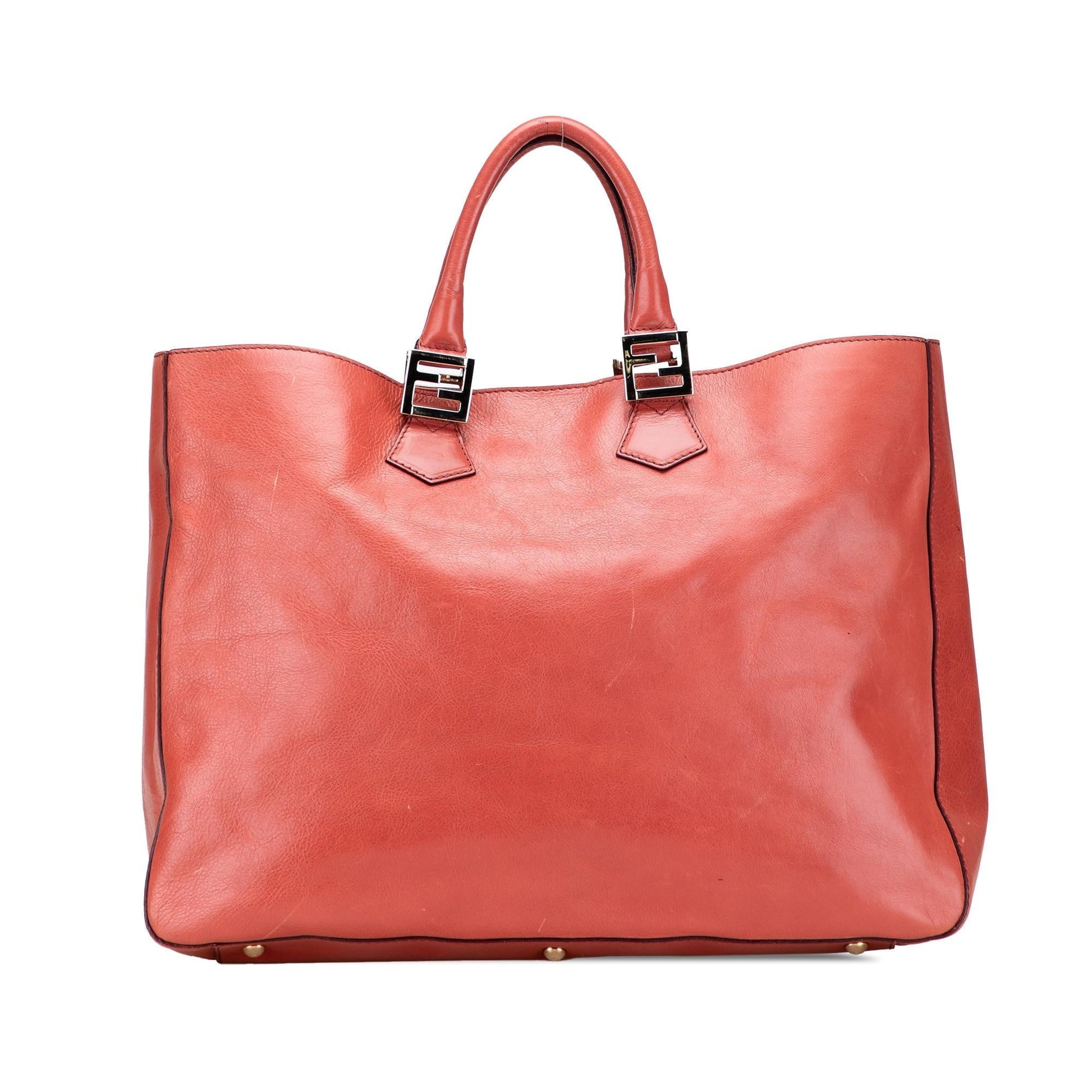 Fendi Large Leather Twins Tote Rovelle Bags