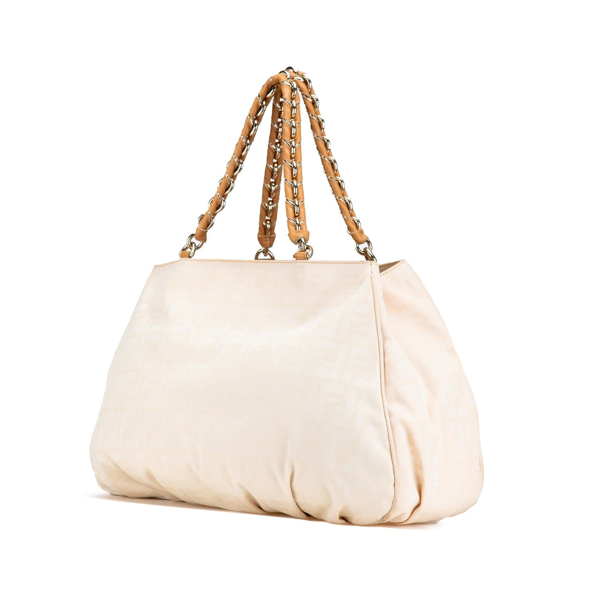 Fendi Large Zucca Canvas Mia Tote Rovelle Bags